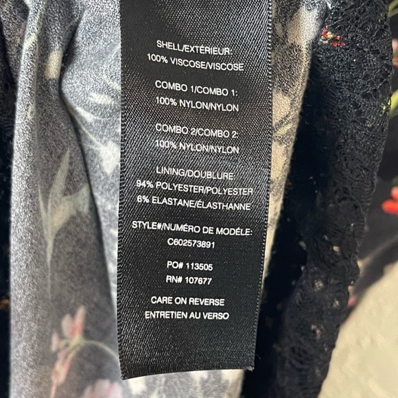 Alice + Olivia Cherri Off The Shoulder Floral Black/Multicolor Maxi Dress Size 6 - Picture 11 of 15